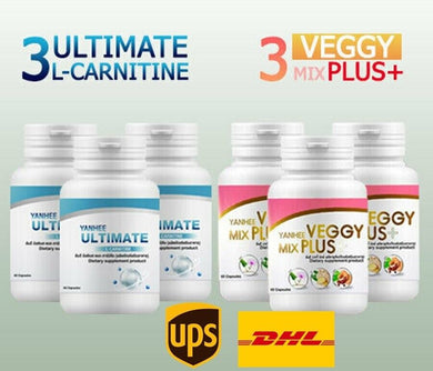 3 L-Carnitine +3 Veggy Mix Plus Weight Slim liver cleanse detox belly fat burner