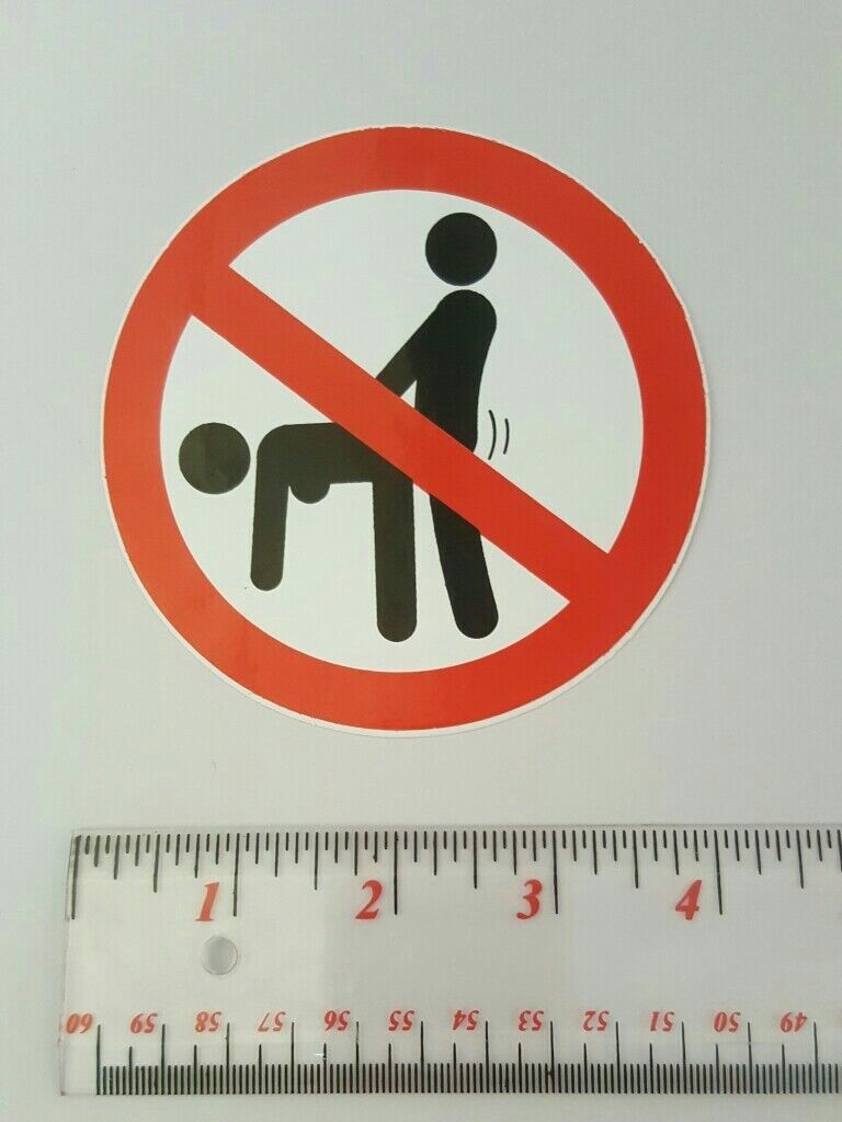 DON'T HAVE S*X Sticker Funny Label Joke Prohibition & Warning Funny Signs