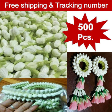 500x Jasmine Flower Artificial Tissue Paper Thai Garland Handcrafts DIY Art New