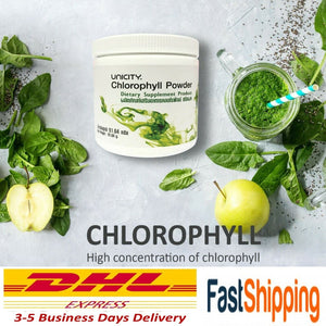 Chlorophyll Powder Unicity Drink Blood Skin Toxins Flush Detox Healthy Aura Skin