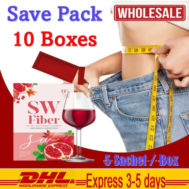 10x SOWI SW FIBER Detox Block Burn Diet Weight Loss Digestive Slimming Cleansing