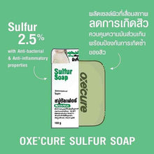 Load image into Gallery viewer, 3x Oxe&#39;Cure Sulfur Soap Clean and Reduce Acne Treatment on Back Chest Skin 100g