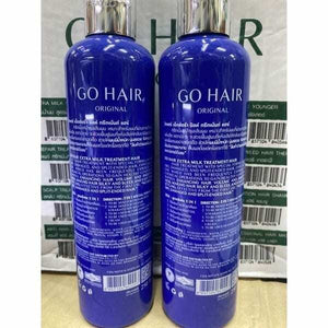 3x250ml Go Hair Extra Milk Treatment Hair for Dry Hair Smooth Enriching Shiny