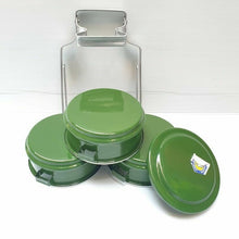 Load image into Gallery viewer, Thai Enamel Tiffin Lunch Box Food Carrier Container Pinto Bento Enamelware
