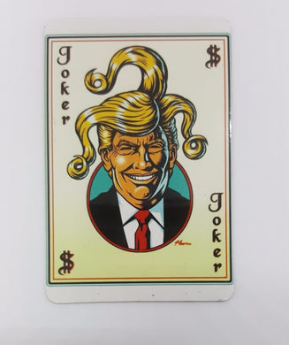 TRUMP JOKER funny joke pic Design Vintage Poster Magnet Fridge Collectible