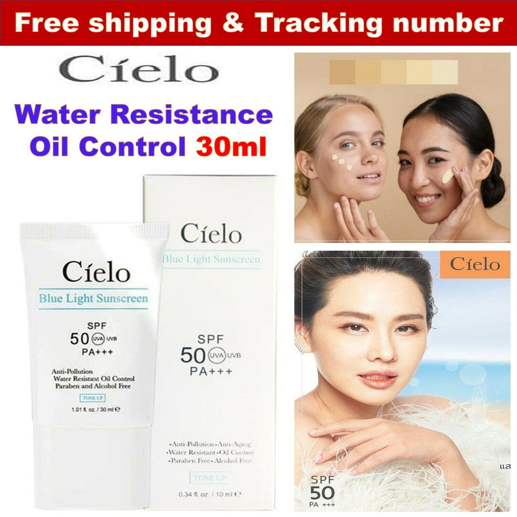 Cielo Blue light Sunscreen SPF 50 PA+++ Anti Pollution Water Resist Oil Control