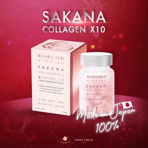 5x Rostgold Sakana Collagen X10 Anti-Aging Radiance Aura Skin Food Wrinkles Acne