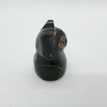 Load image into Gallery viewer, Black Cat Striped Buffalo&#39;s Horn Carved Decor Collectibles Lucky Bone V.23