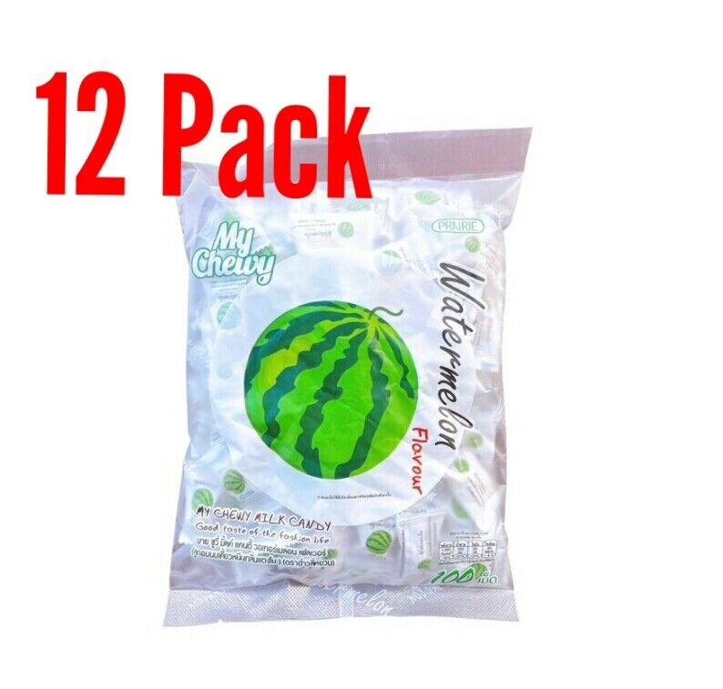12 Pack Watermelon Flavour Milk Sweet Candy Delicious Enjoy Fruity Flavor Smell