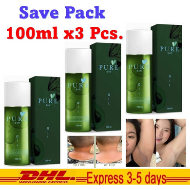 Pure Oil Wipe Black Marks Back Neck Crotch Legs Stretch Armpit Underarm (3 Pcs)