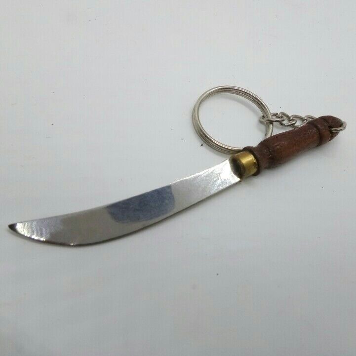KNIFE Wood Handle Ver.3 Handmade Portable Keyring Charm Keyring Cute Souvenir