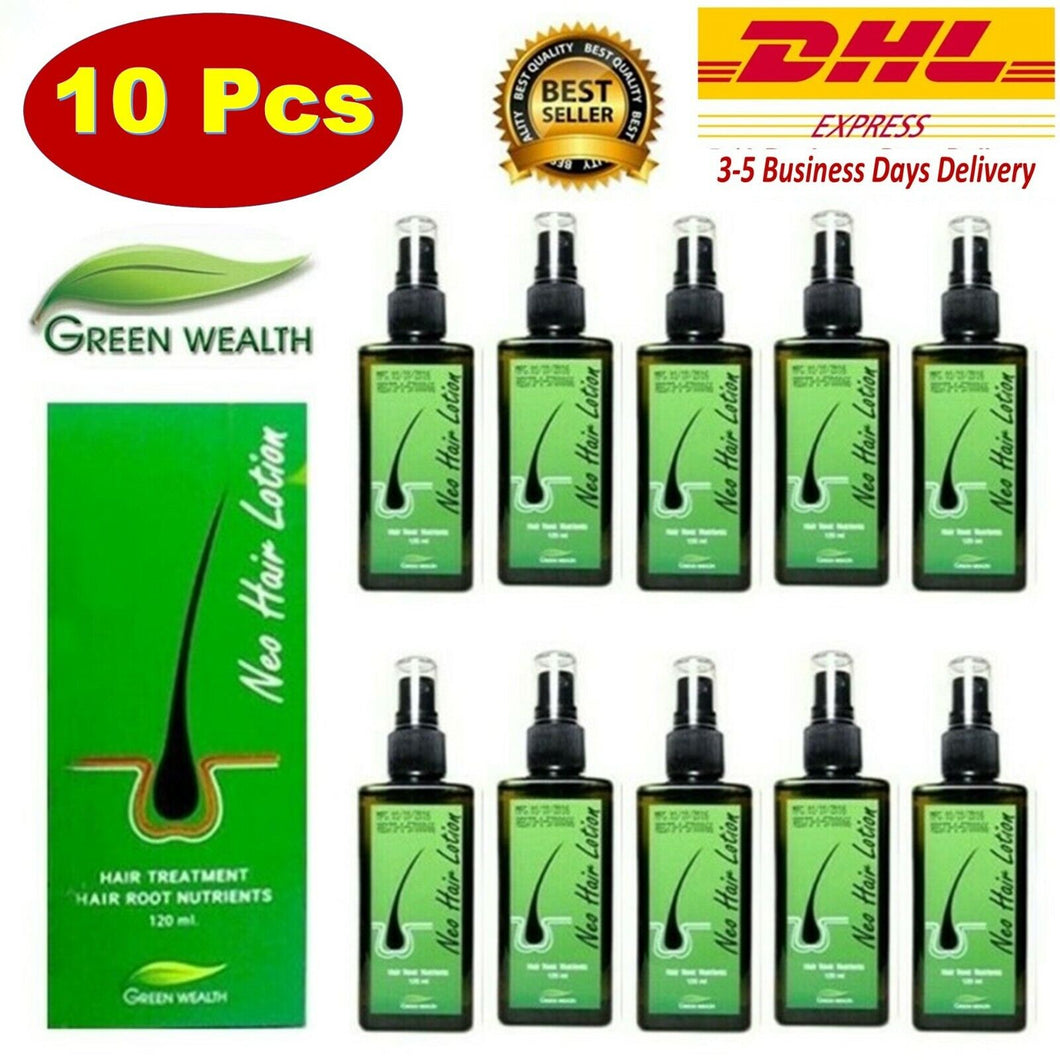 10x Neo Hair Lotion Green Wealth Growth Root Hair Loss Nutrients Treatments