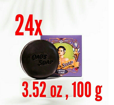 24x COFFEE SOAPSCRUP BRIGHTENING SMOOTH CLEAR SKIN FULL BODY FREE FIBER BUBBLE