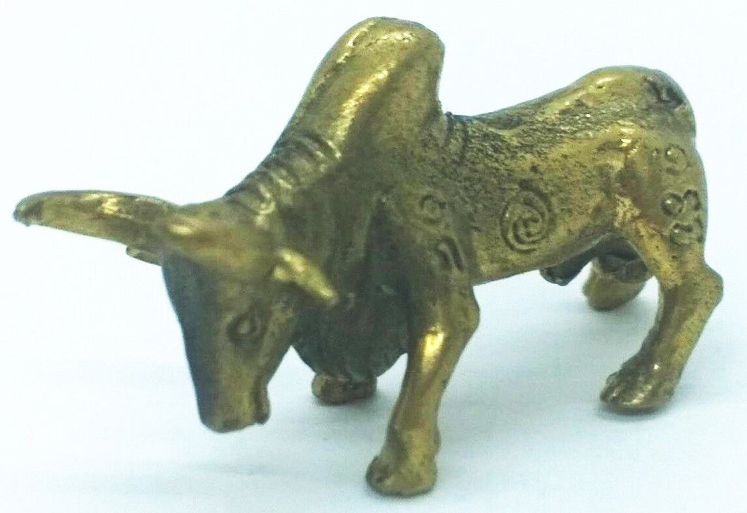 Cow Miniature Amulet Lucky Brass Talisman Love Charm Magic Thai Pendant