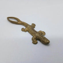 Load image into Gallery viewer, LIZARD 2 Tail Brass Talisman Love Charm RICH Magic Thai Amulet Pendant