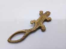 Load image into Gallery viewer, LIZARD 2 Tail Brass Talisman Love Charm RICH Magic Thai Amulet Pendant