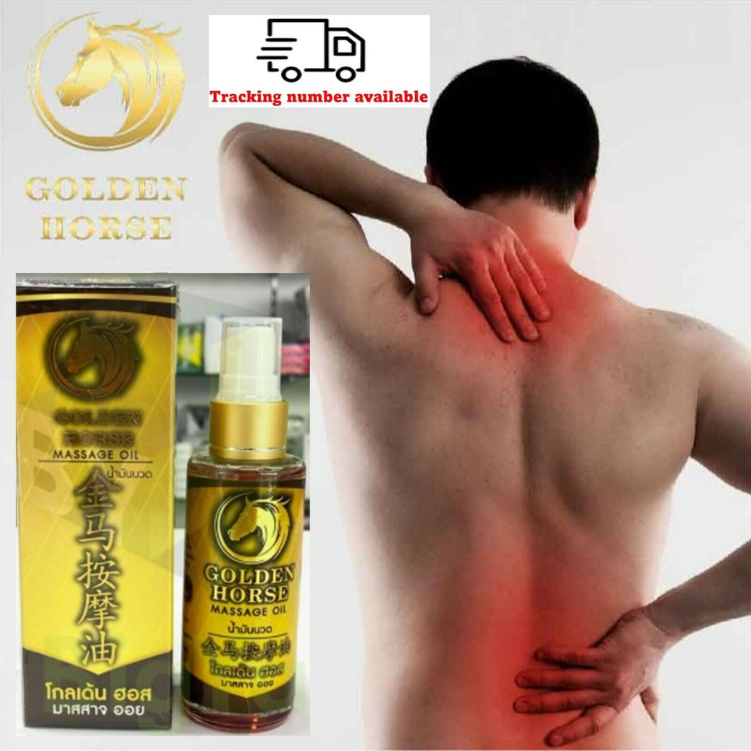 Thai Golden Horse Oil Massage Arthritis Muscles Aches Pain Relief 50ml