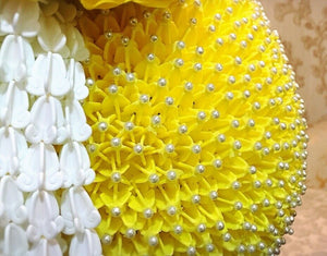 Plastic Thai Artificial Flower Garland Yellow Art Hand Crafts Floral (1700 Pcs)