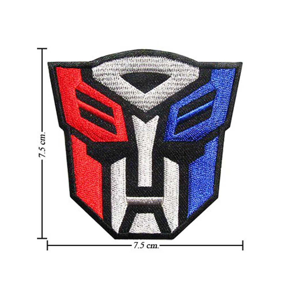 Transformers Patch Decepticon Logo Auto Bot Embroidered Iron Patches Appliques