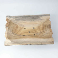 Load image into Gallery viewer, Antique Wooden Bowl Vintage Teak Wood Primitive Rustic Decor Collectible