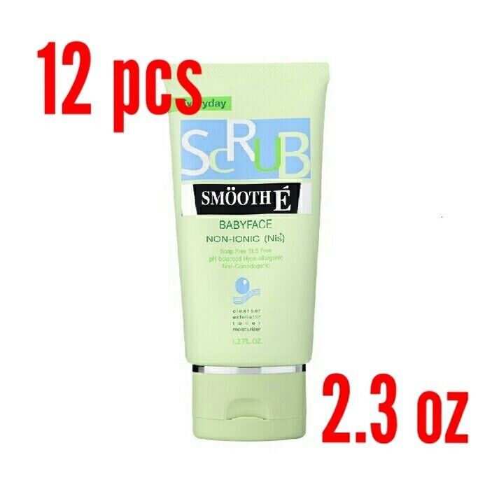 12x White Babyface Scrub Everyday Moisturizer Non-Ionic Cleanser Skin Care 2.3oz