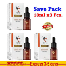 Load image into Gallery viewer, 3x10ml VC Vit C Bio Face Serum Build Collagen Radiant Aura Skin Reduce Freckles
