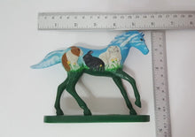 Load image into Gallery viewer, Little Blue Horse Resin Hand Painted Rabbit Style Cute Animal Figure Decor Craft