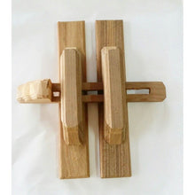 Load image into Gallery viewer, 2Set Wooden Door Locks Bolts Handles Teak Thai Handmade Antique Home Decor