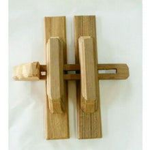Load image into Gallery viewer, 2Set Wooden Door Locks Bolts Handles Teak Thai Handmade Antique Home Decor