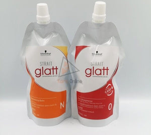 2 Set No.0 Schwarzkopf Glatt Hair Rebonding Straightening Straightener Cream