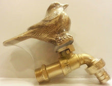 Load image into Gallery viewer, Brass Garden Tap Faucet Bird Spigot Antique Vintage Water HomeDecor Yard Outdoor