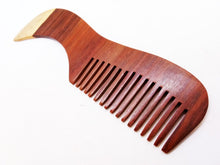 Load image into Gallery viewer, Comb Wood Shell Pearl Hand Carve Sculpture Decor Good Luck Beauty Fortune