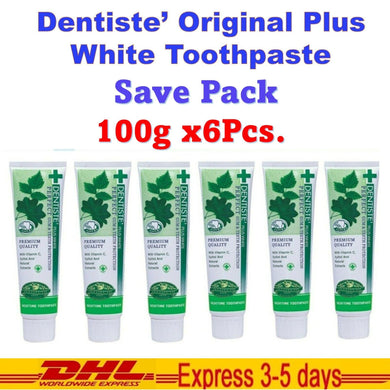 Dentiste Plus White Premium Quality Toothpaste Perfect Gum Xylitol 100g (6Pcs.)