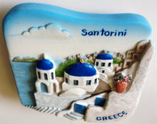 Load image into Gallery viewer, Santorini GREECE Resin 3D fridge Refrigerator Thai Magnet Hand Made Craft