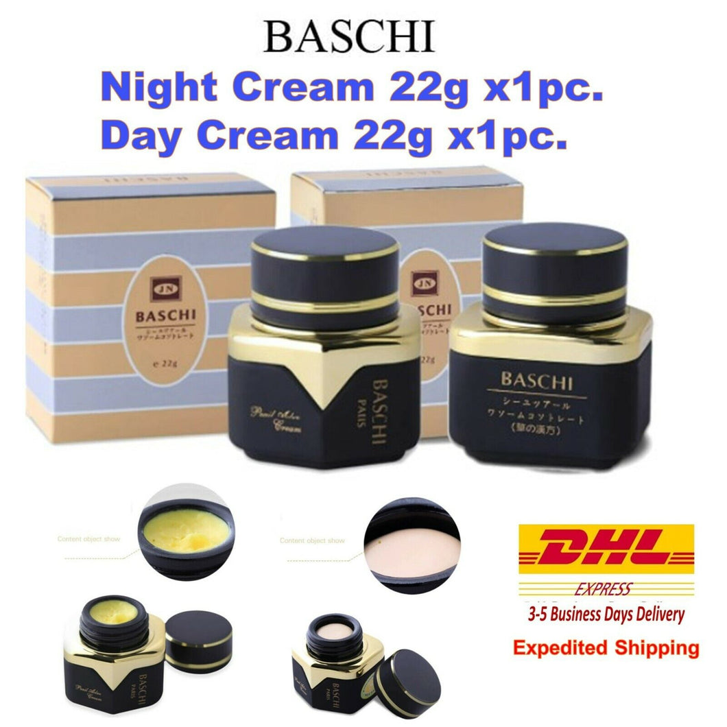 Set Baschi Night & Day powder pearl active cream Baschi Night powder Anti Aging