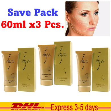 3x Gold Shape V-Shape Face Slimming Cream Reduce Double Chin Firm Neck 60ml
