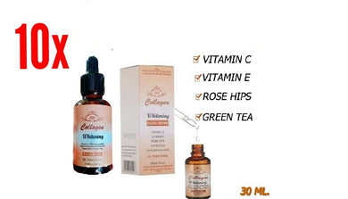 10x Nourishing Collagen Whitening Plus Facial Serum Vitamin E , C Wrinkles Ance