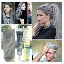 Load image into Gallery viewer, 10x Light Grey Silver Permanent Hair Dye Color Cream of nature Punk Style 60 ml