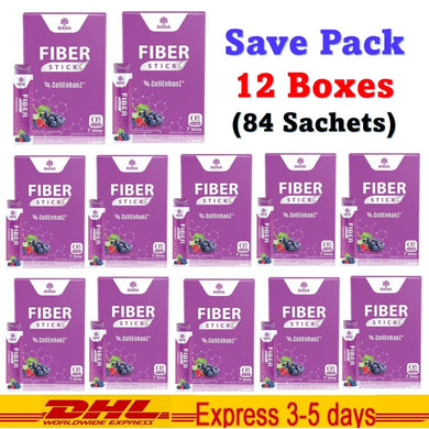 12x MANA Fiber Stick Natural Dietary Fibers Cellenhanz No Sugar Fat Free Sachet