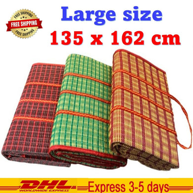 Thai Mat Handmade Plastic Woven Straw Beach Picnic Camping Sport Party Gift Easy