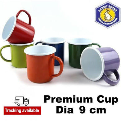 Enamel Mug Enamelware Cup Vintage Camping Coffee Tea Mugs Drinking Outdoor 9cm