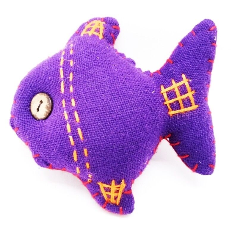 Keyring Fish V.4 Hand Sewing Doll Charm Cute Keychain Animal Lover Vintage Gift