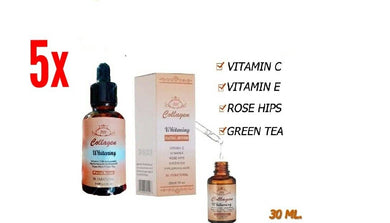 5x Nourishing Collagen Whitening Plus Facial Serum Vitamin E , C Wrinkles Ance