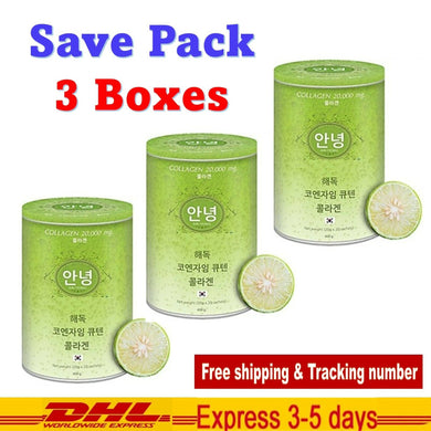 3x Aun-Yeong Collagen 20,000 mg. Premium Grade Aura Skin Rejuvenation 60 Sachets
