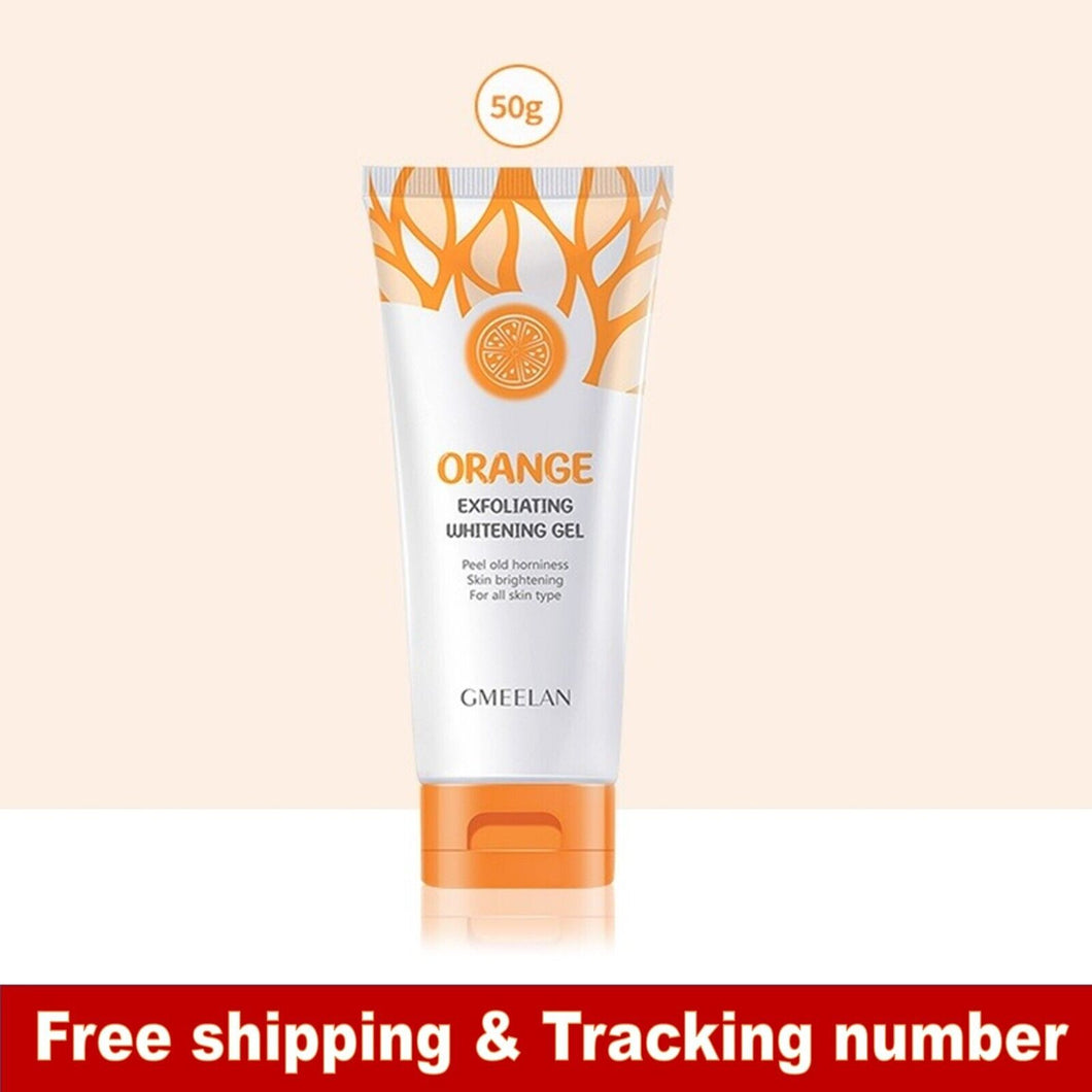 1x50g GMEELAN Orange Exfoliating Gel Scrub Face Body Acne Aura Flawless Skin