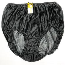 Load image into Gallery viewer, x2 Vintage Panties Nylon Lace Silky Bikini Hi Briefs Knicker Black Underwear LL