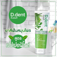 Load image into Gallery viewer, 6x D.Dent Herbal Toothpaste Peppermint Formula Fluoride Fresh Breath Sensitive