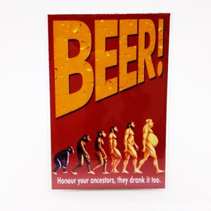 Beer Magnet Funny Joke Design Vintage Poster Fridge Collectible
