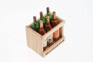 Wind Bottle Wooden Box Magnet Wood and Plastic Mini Design Collectibles Easter
