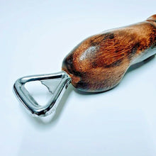 Load image into Gallery viewer, 8&quot; WOODEN BOTTLE OPENER Penis Shape Phallic Wood Carved Collectible Gift